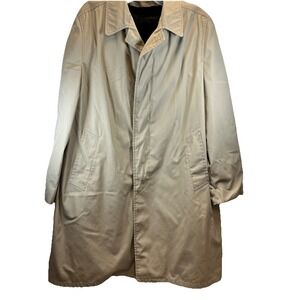 Best Coat Co. Season Mate all weather‎ trench coat khaki tan Double lining 44L